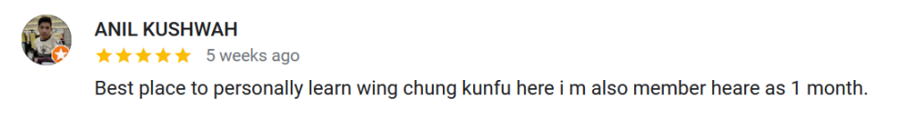 Student testimonial